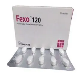 ফিক্সো ১২০ ওষুধের বক্স এবং খোলা ট্যাবলেট স্ট্রিপ।