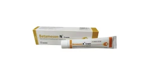 A box and tube of Betameson-N cream, a topical treatment for skin infections, manufactured by Square Pharmaceuticals.