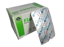 এসিআই কোম্পানির ফ্ল্যামেক্স-৪০০(Flamex-400 mg) ইবুপ্রোফেন ওষুধের বক্স এবং একটি সিলভার রঙের ট্যাবলেটের পাতা।
