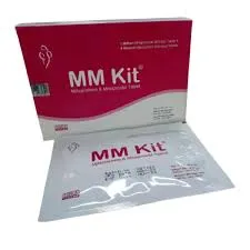 A pink and white medication box and a foil blister pack for "MM Kit," labeled as containing Mifepristone and Misoprostol tablets.