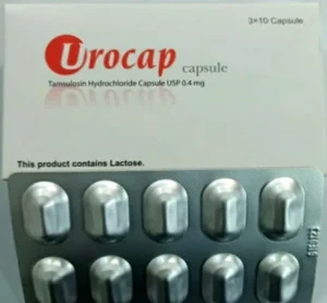 ইউরোক্যাপ ০.৪ মিগ্রা(Urocap 0.4mg) ট্যামসুলোসিন হাইড্রোক্লোরাইড ক্যাপসুলের বক্স এবং স্ট্রিপের ছবি।